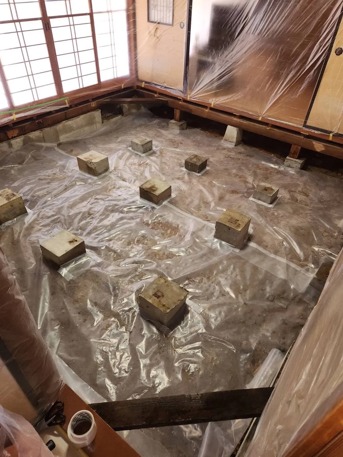 福島県　郡山市　　内装リフォーム    床工事