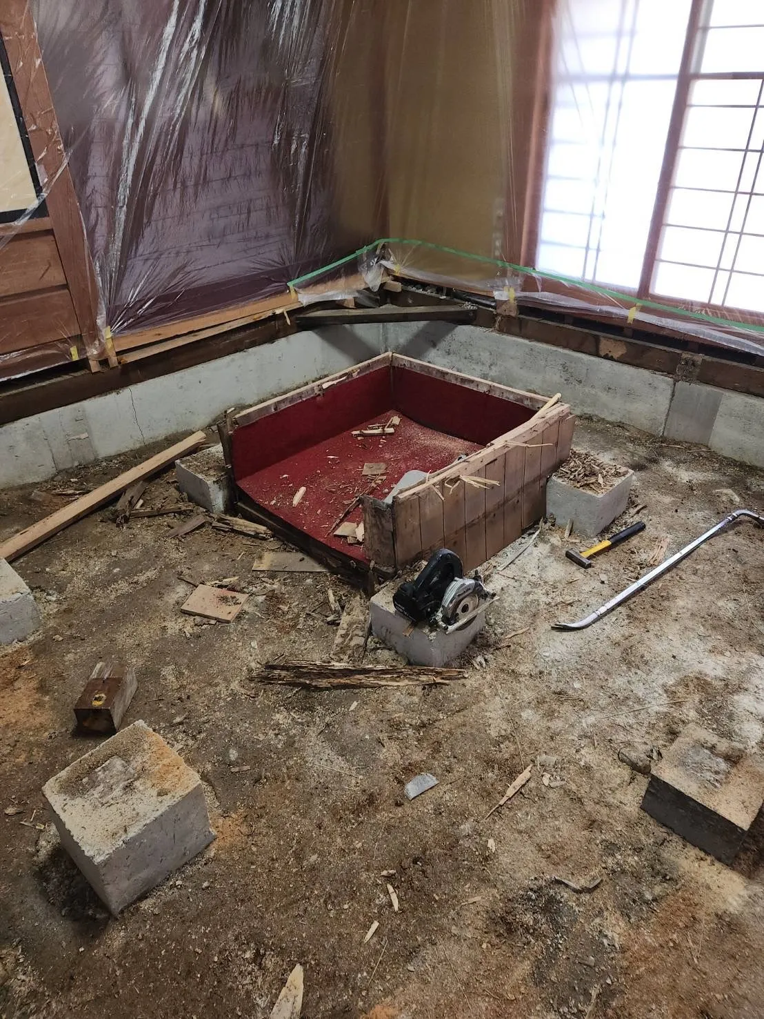 福島県　郡山市　　内装リフォーム    床工事