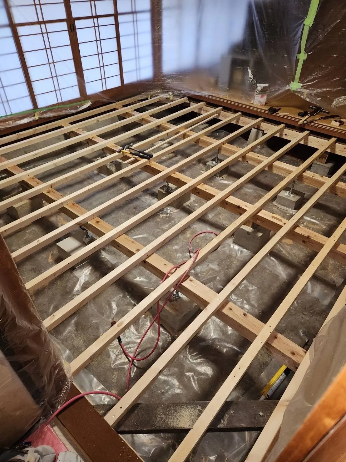 福島県　郡山市　　内装リフォーム    床工事